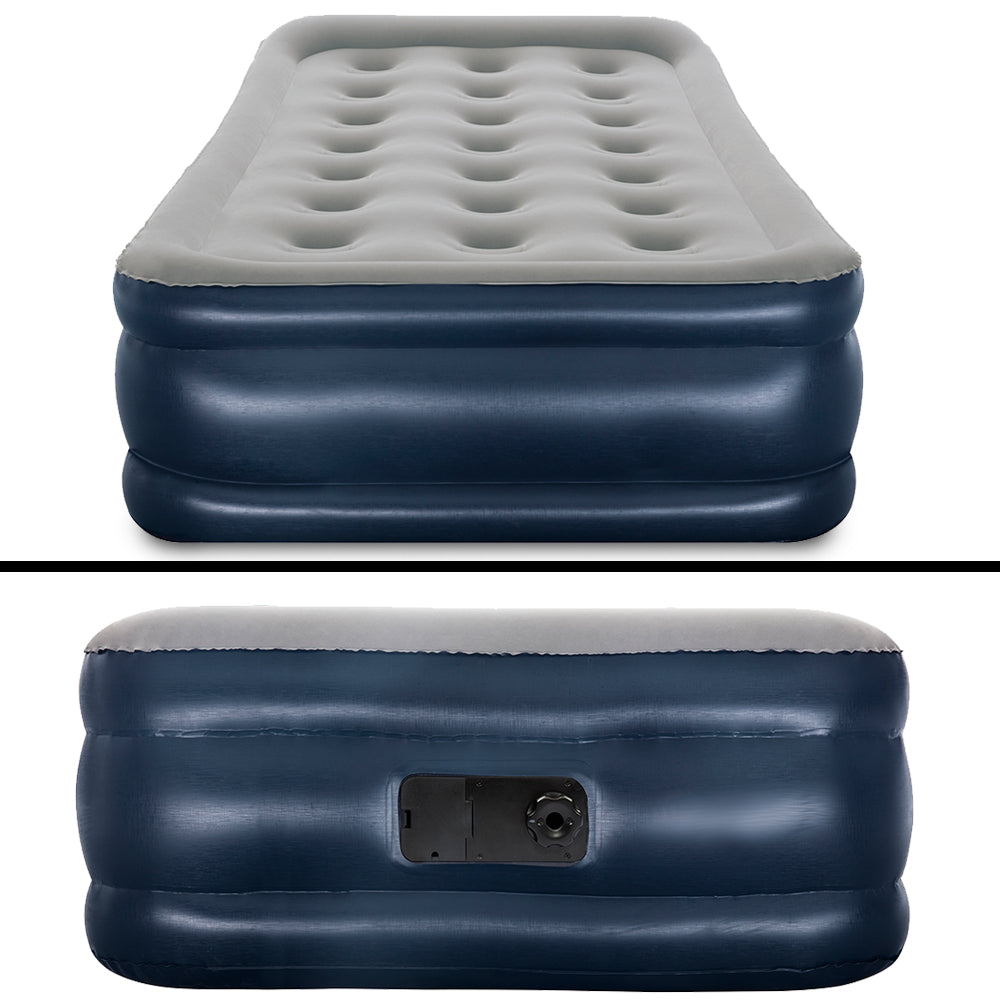 Bestway Single Size Inflatable Air Mattress - Grey & Blue