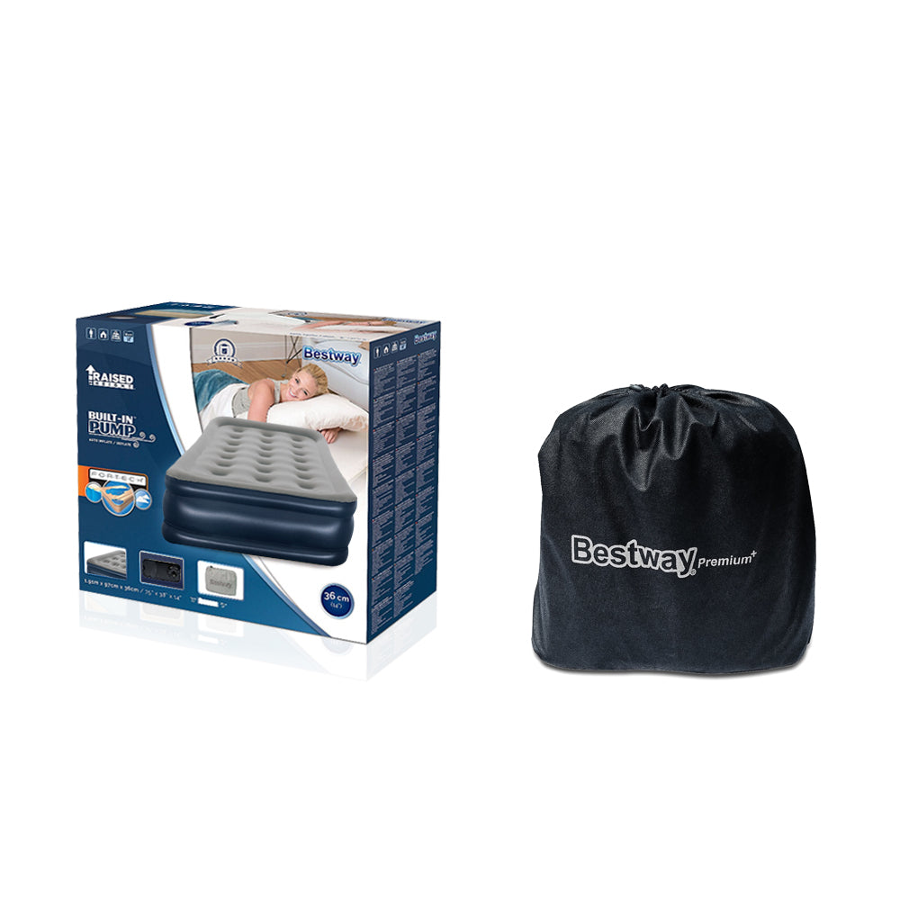 Bestway Single Size Inflatable Air Mattress - Grey & Blue