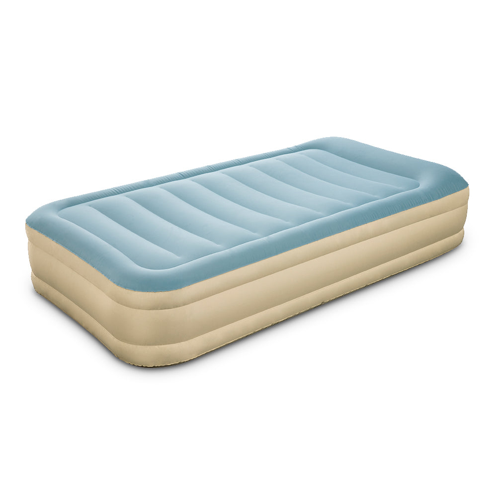 Bestway Single Size Inflatable Air Mattress - Light Blue & Beige