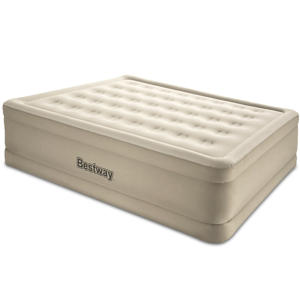 Bestway Inflatable Queen Air Bed Home Blow Up Mattress Built-in Pump