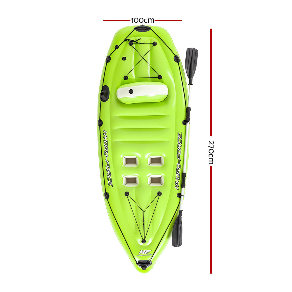 Bestway Kayak Single Seat Inflatable Fishing Coracle Boat 2.7 x 1m