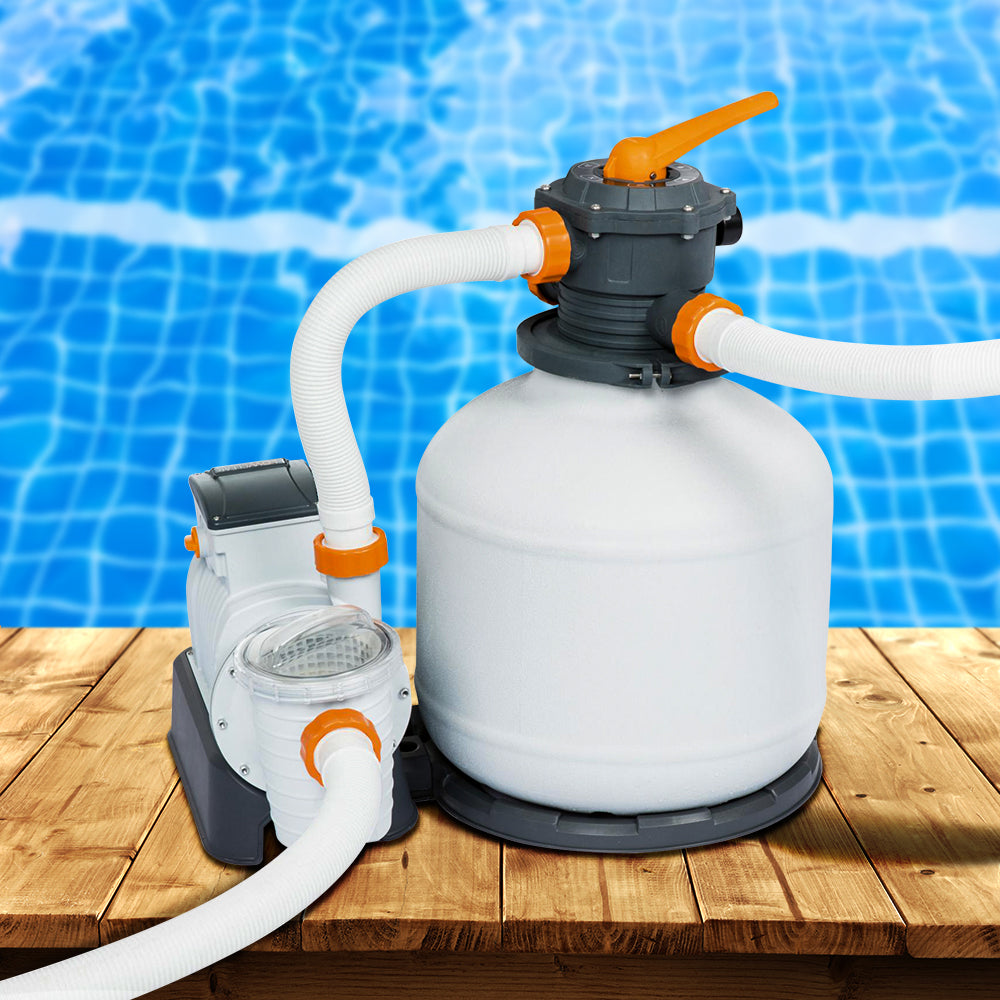Bestway Pool Pump Sand Filter 3000GPH 11355L/H Pools Flowclear™ Filters