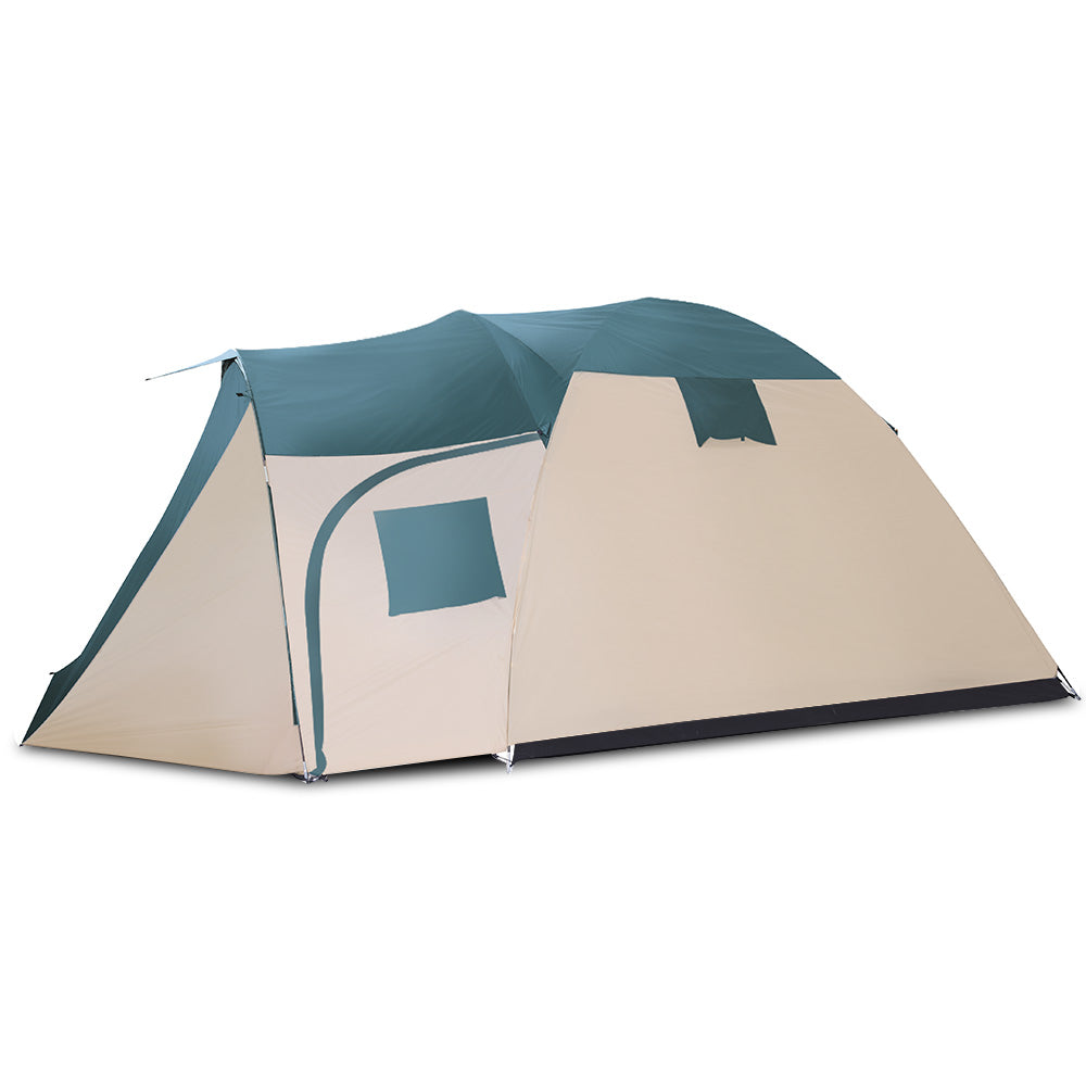 Bestway 8 Person Camping Dome Tent - Green & Cream White
