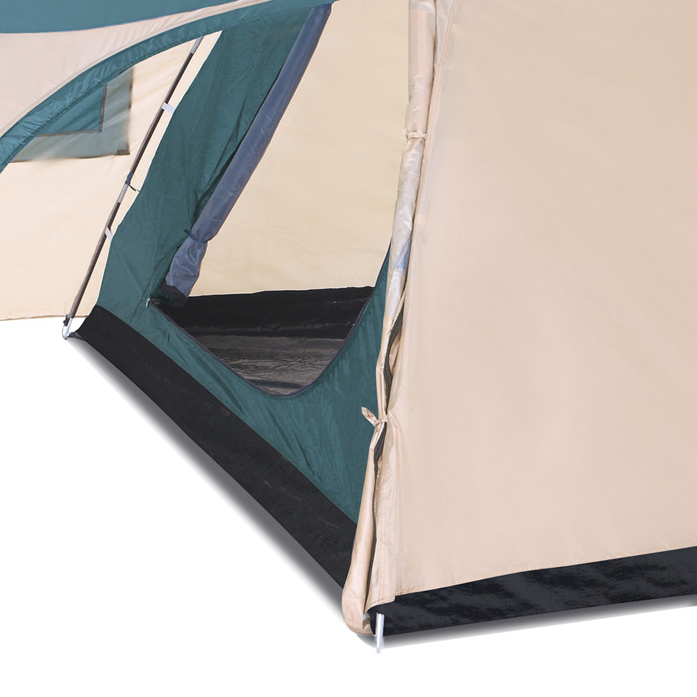 Bestway 8 Person Camping Dome Tent - Green & Cream White