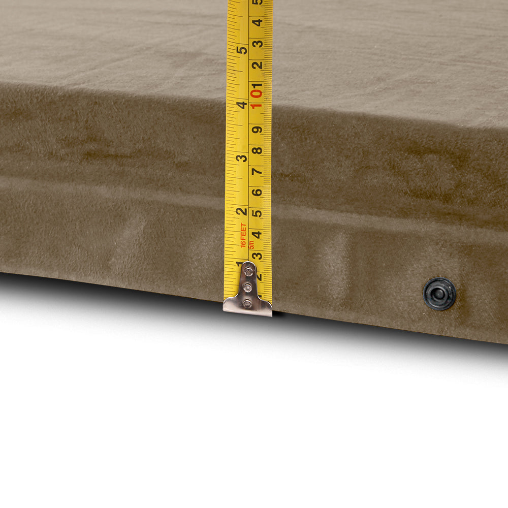 Weisshorn Single Size Self Inflating Matress Mat Joinable 10CM Thick Coffee