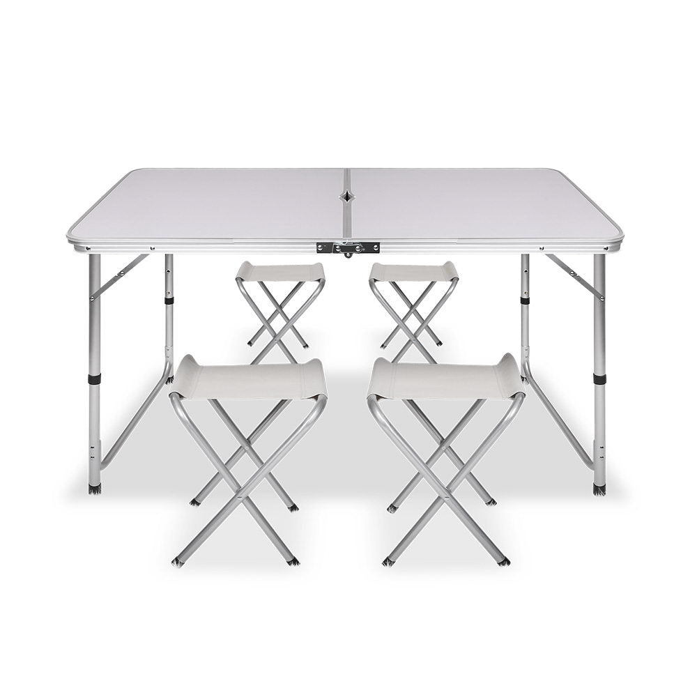 Portable Folding Camping Table and Chair Set 120cm