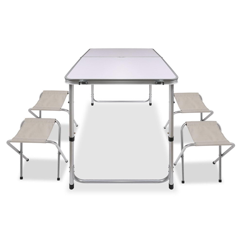 Portable Folding Camping Table and Chair Set 120cm