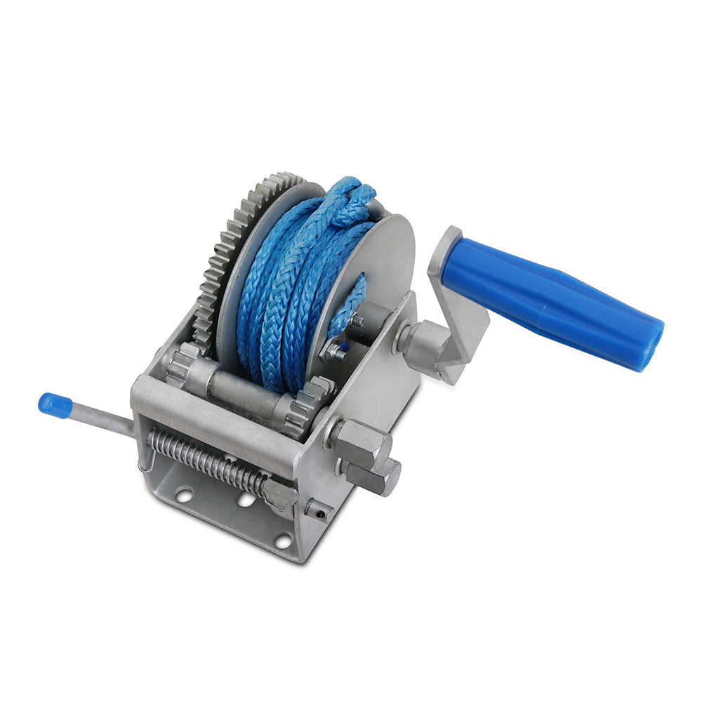 Giantz 3 Speed Hand Winch Synthetic Rope