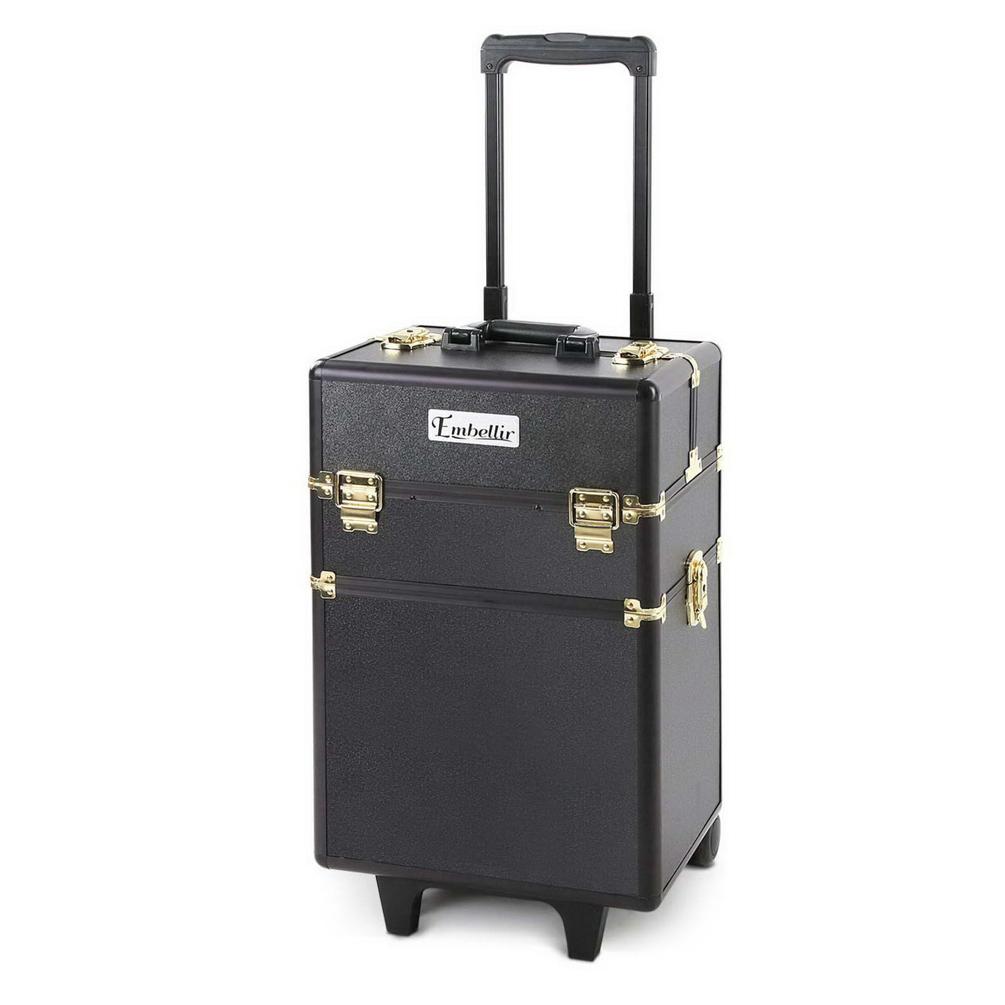 Embellir 7 in 1 Portable Cosmetic Beauty Makeup Trolley - Black & Gold