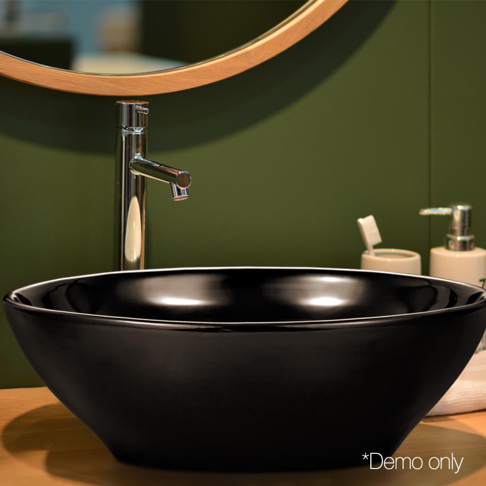 Cefito Ceramic Oval Sink Bowl - Black