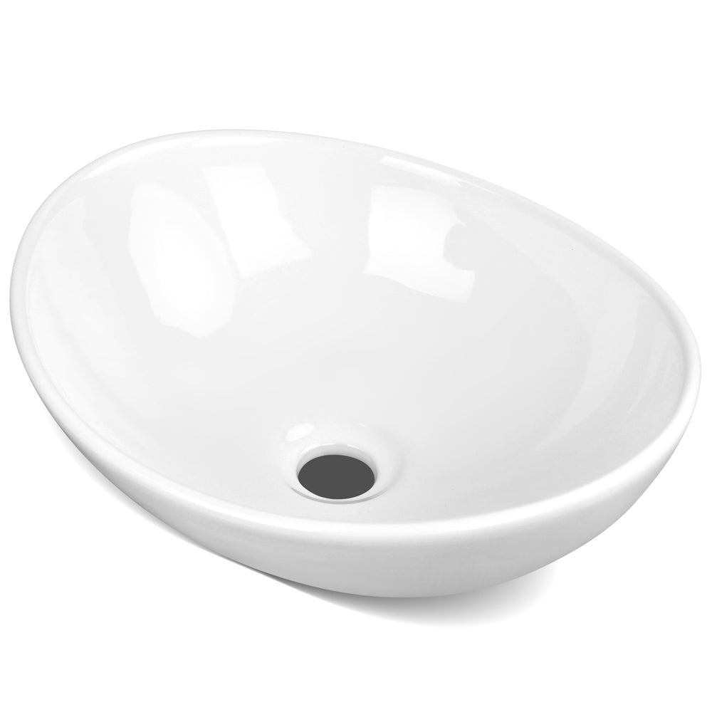 Cefito Ceramic Oval Sink Bowl - White