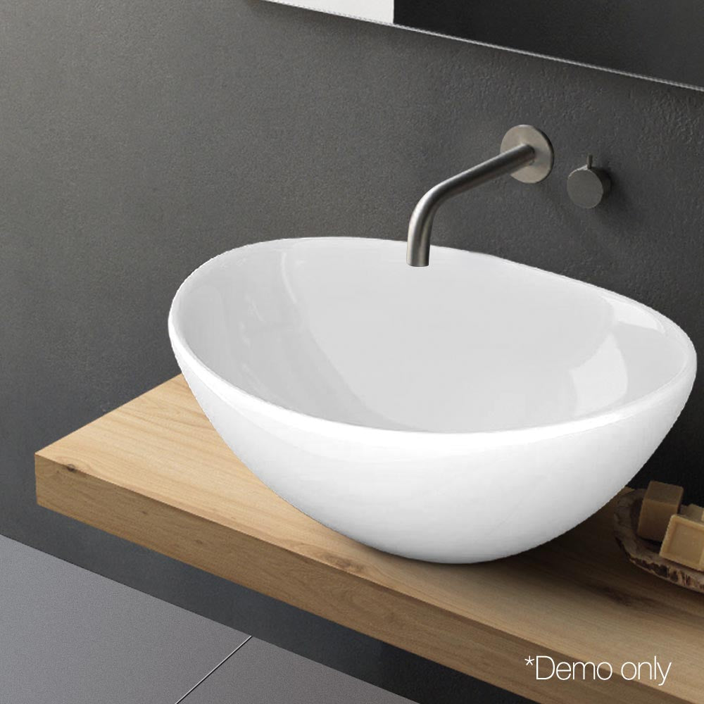 Cefito Ceramic Oval Sink Bowl - White
