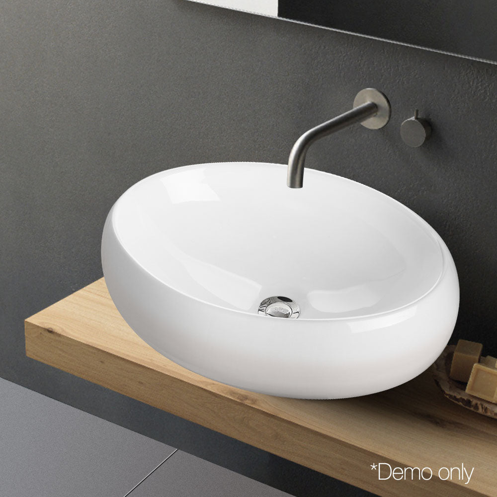 Cefito Ceramic Oval Sink Bowl - White