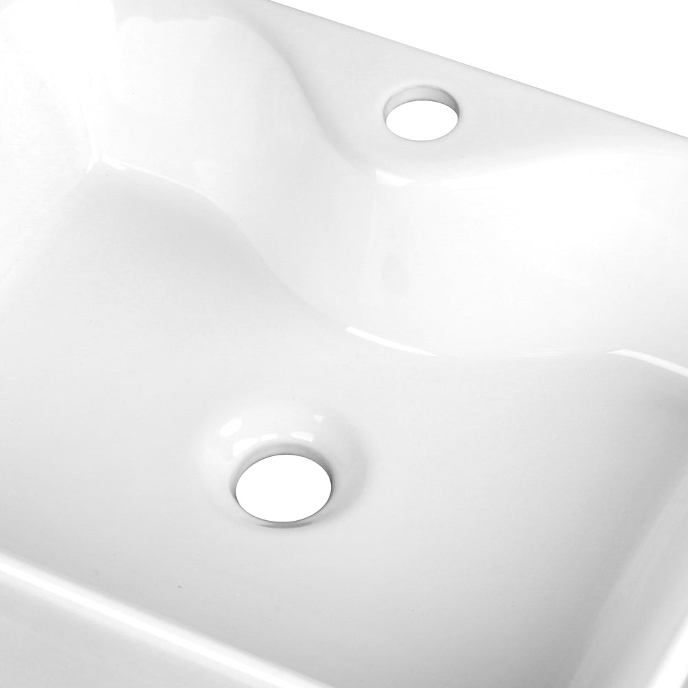 Cefito Ceramic Rectangle Sink Bowl - White