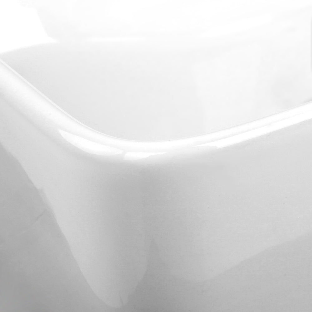Cefito Ceramic Rectangle Sink Bowl - White