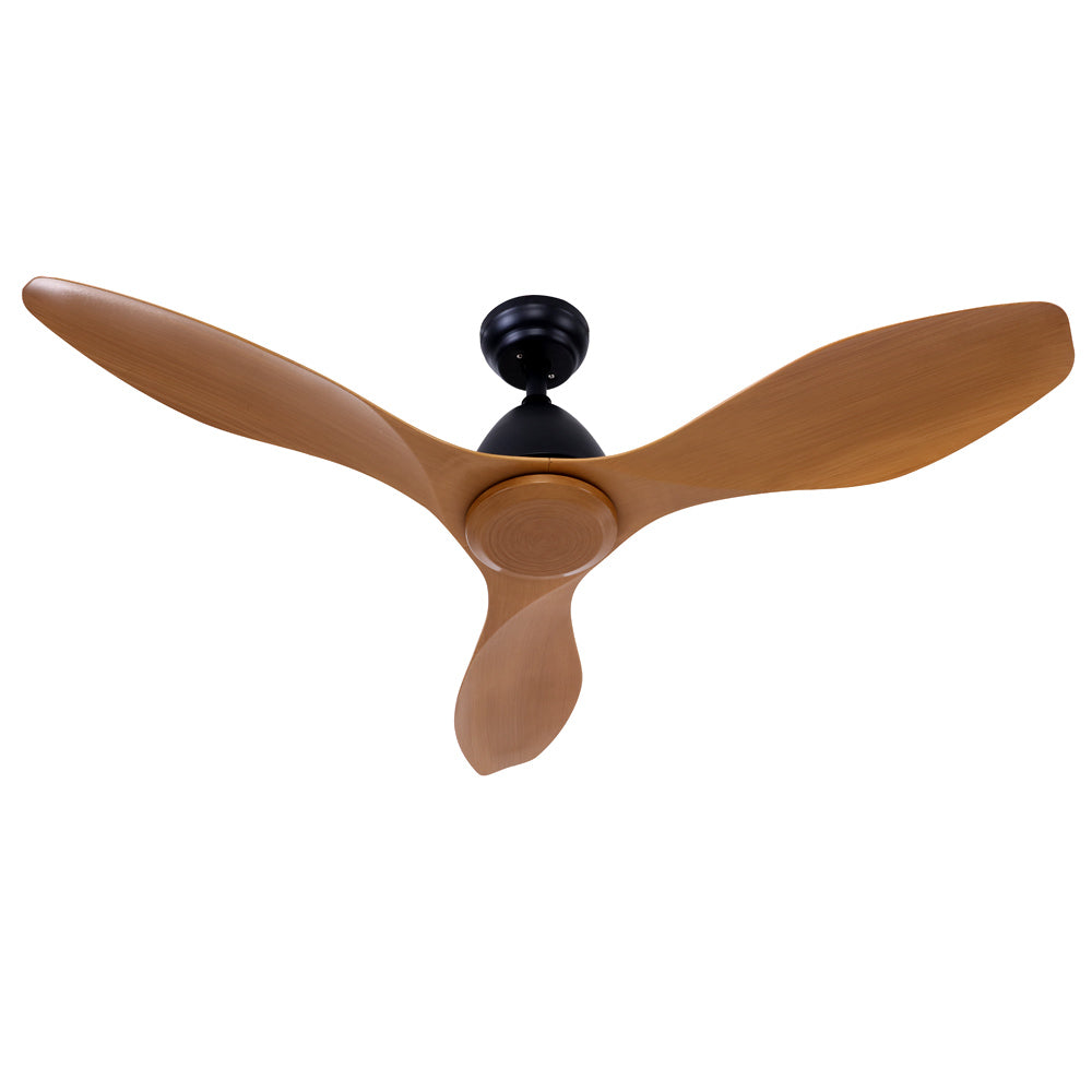 48 DC Motor Ceiling Fan with Remote 8H Timer Reverse Mode 5 Speeds Natural