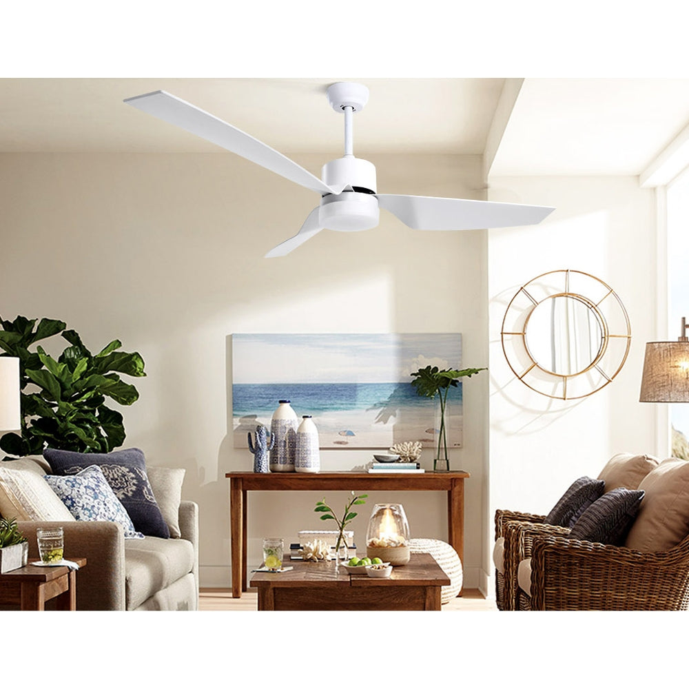 52 DC Motor Ceiling Fan with LED Light with Remote 8H Timer Reverse Mode 5 Speeds