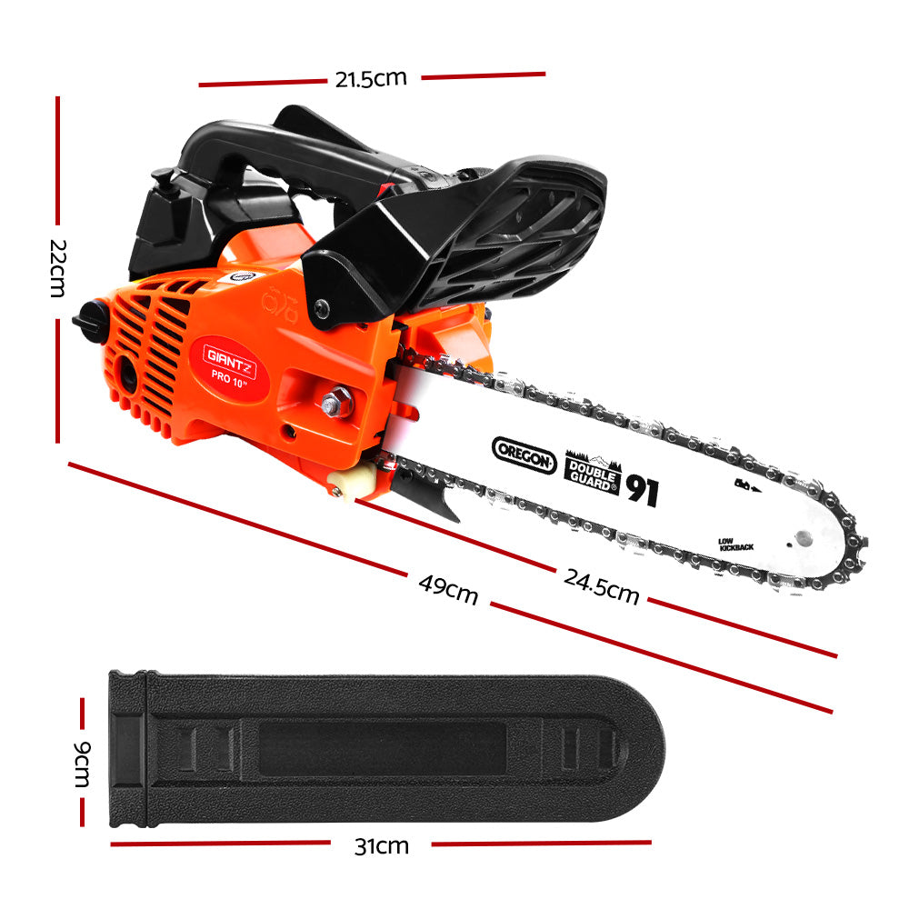 GIANTZ 25cc Commercial Petrol Chainsaw 10�Oregon Bar E-Start Chains Saw Tree