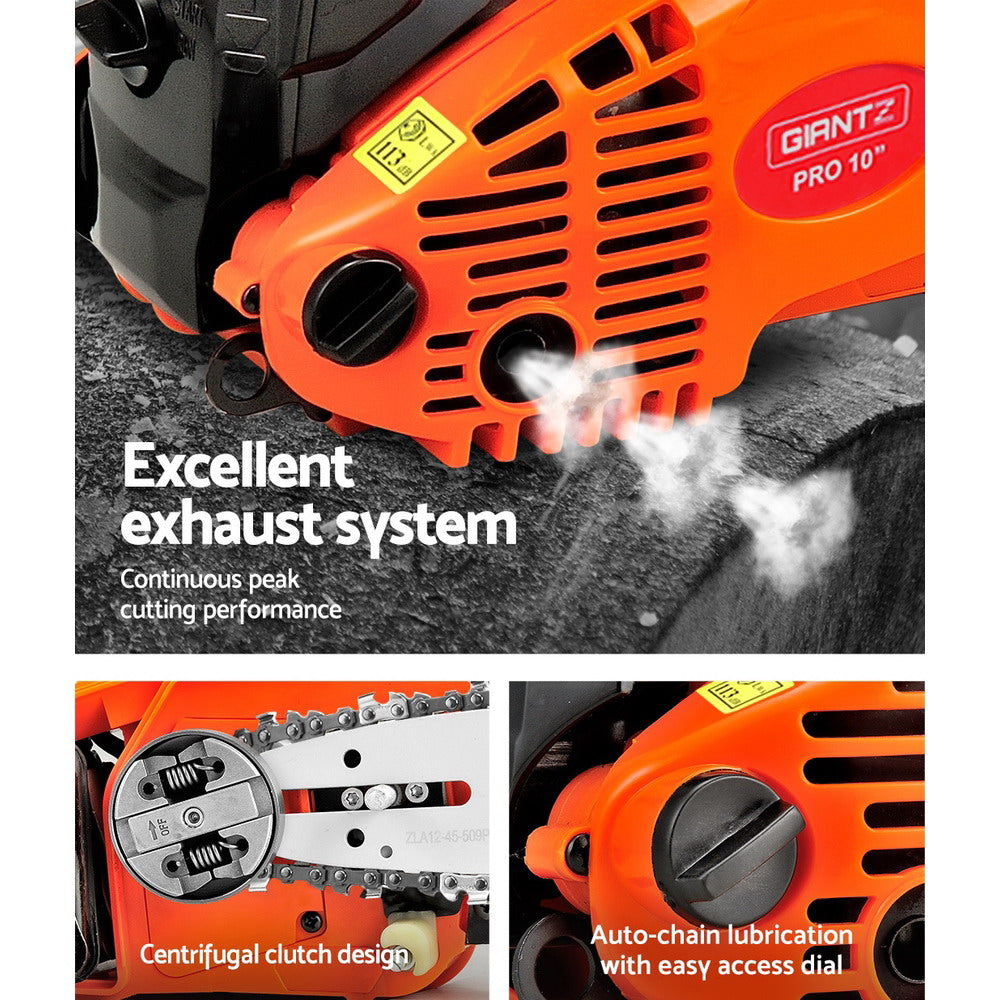 GIANTZ 25cc Commercial Petrol Chainsaw 10�Oregon Bar E-Start Chains Saw Tree