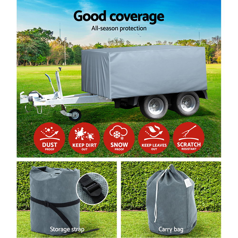 WEISSHORN 8-10 ft Camper Trailer Travel Cover Tent 2.4-3m Caravan Swan