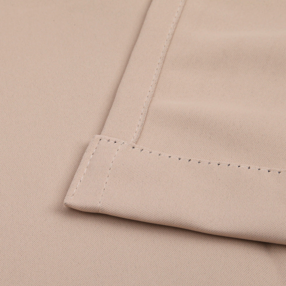 Art Queen 2 Panel 300 x 230cm Eyelet Block Out Curtains - Latte