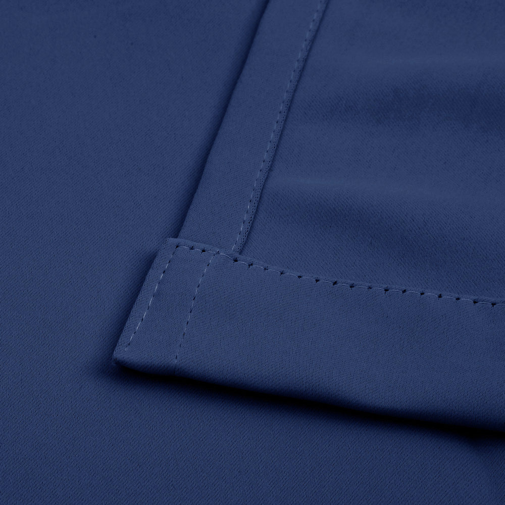 Art Queen 2 Panel 240 x 213cm Block Out Curtains - Navy