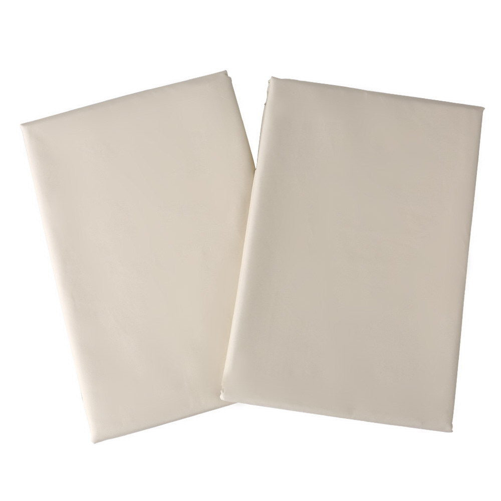 Art Queen 2 Pencil Pleat 180x230cm Blockout Curtains - Sand