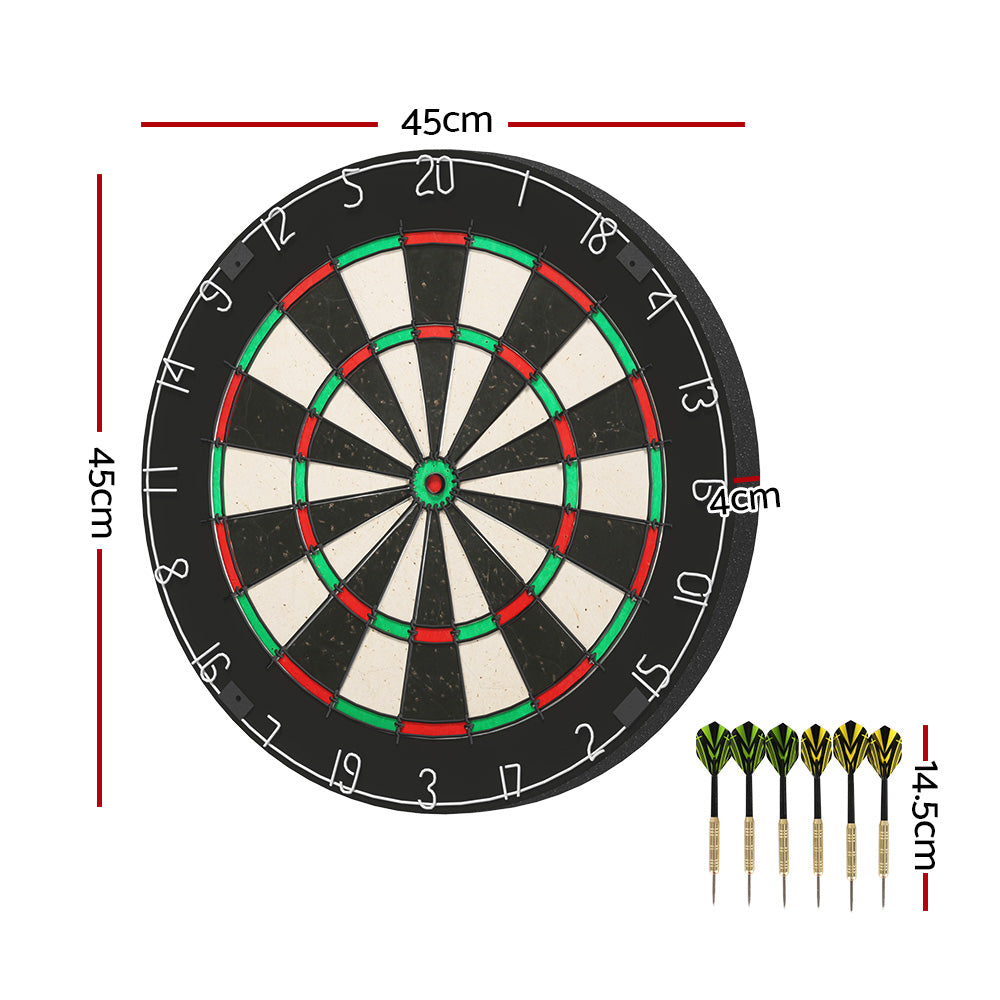 18" Dartboard Professional Dart Board Set Classic Game Party Sport Competition