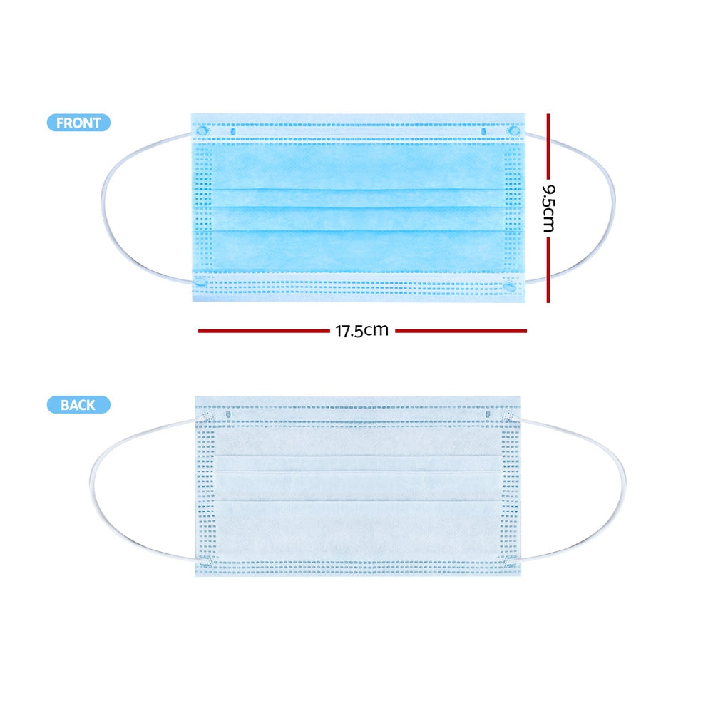 Disposable Face Mask Anti Flu Dust Masks Anti PM2.5 3-Layer Protective 50PCS AU Stock