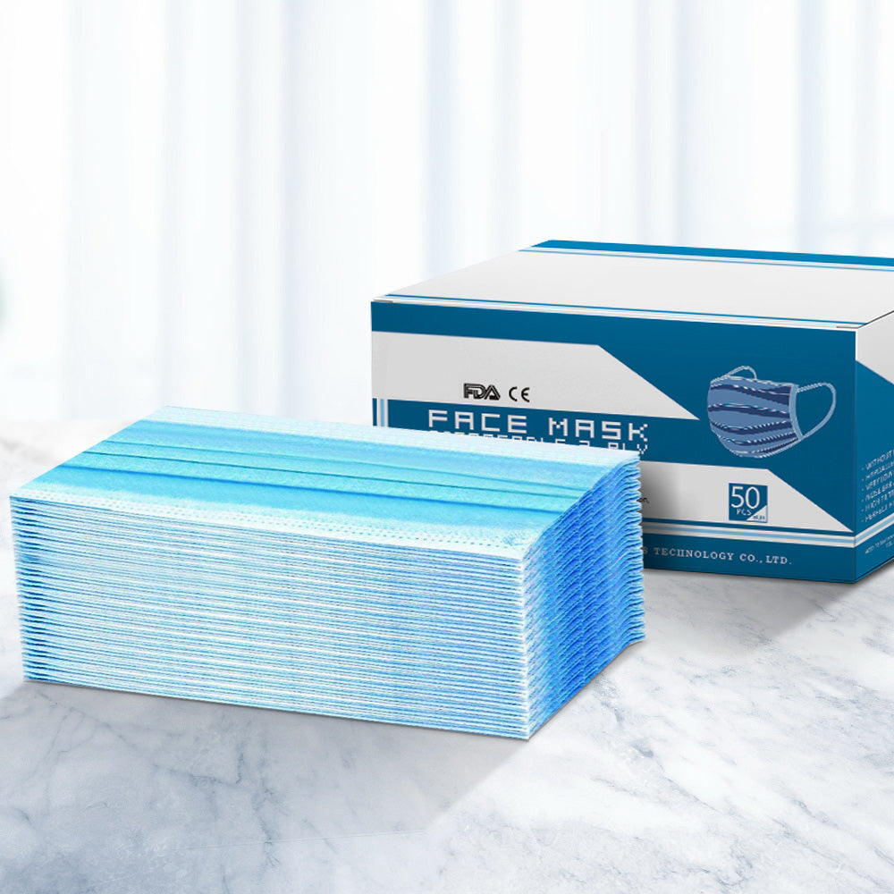 Disposable Face Mask Anti Flu Dust Masks Anti PM2.5 3-Layer Protective 50PCS AU Stock