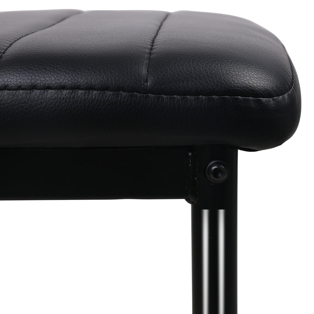 Artiss Set of 4 Dining Chairs PVC Leather - Black