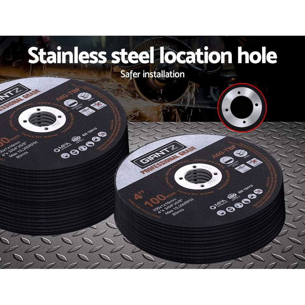 Giantz 25 x 4 Cutting Disc 100mm Metal Cut Off Wheel Angle Grinder Thin Steel