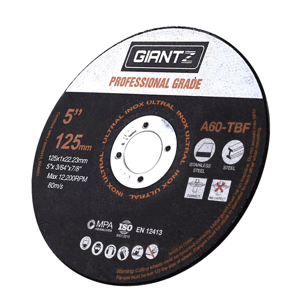 Giantz 100 x 5 Cutting Disc 125mm Metal Cut Off Wheel Angle Grinder Thin Steel