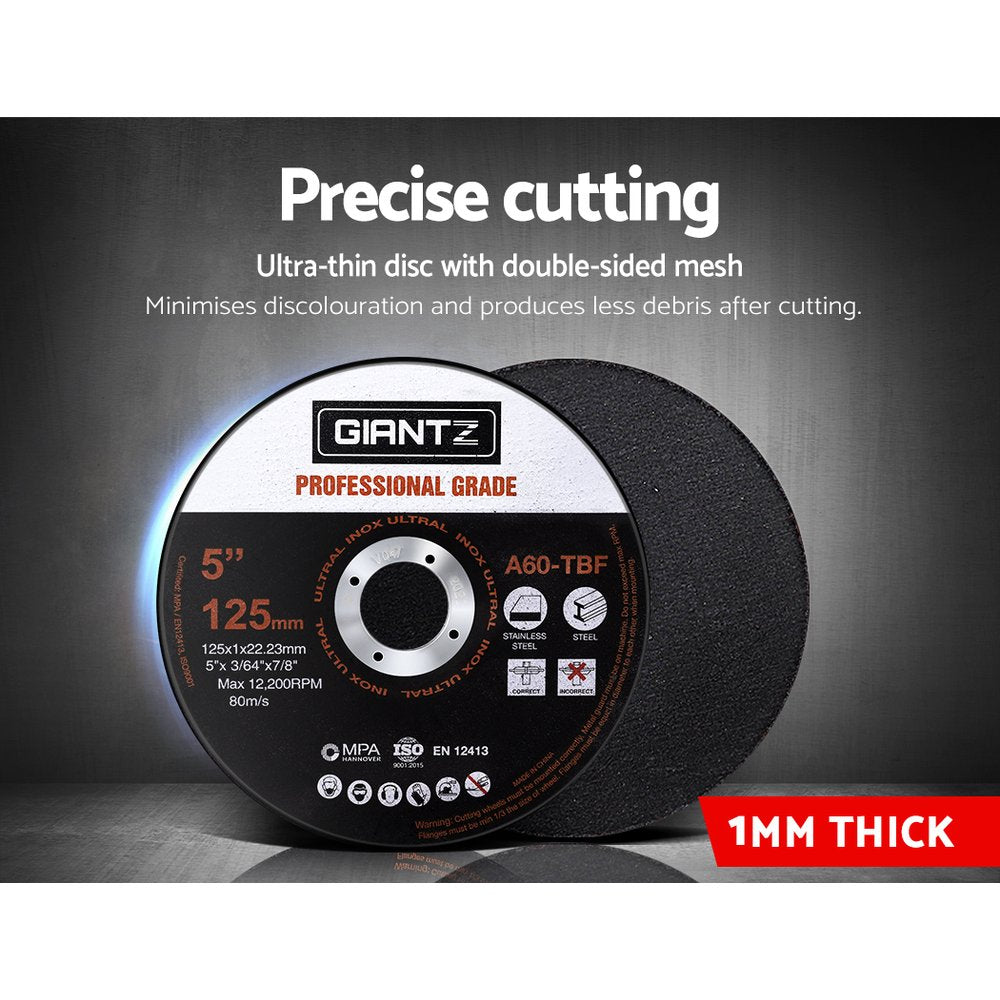 Giantz 100 x 5 Cutting Disc 125mm Metal Cut Off Wheel Angle Grinder Thin Steel