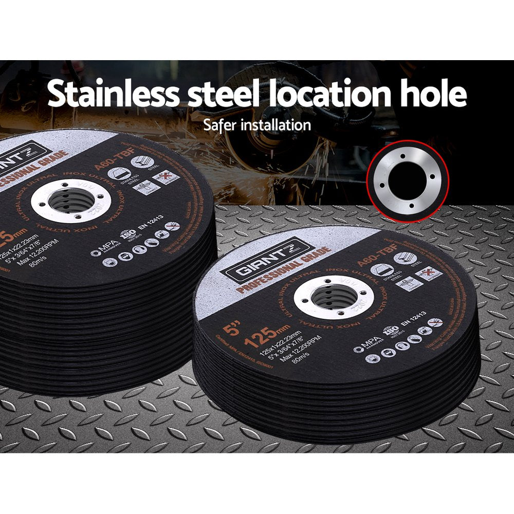 Giantz 100 x 5 Cutting Disc 125mm Metal Cut Off Wheel Angle Grinder Thin Steel