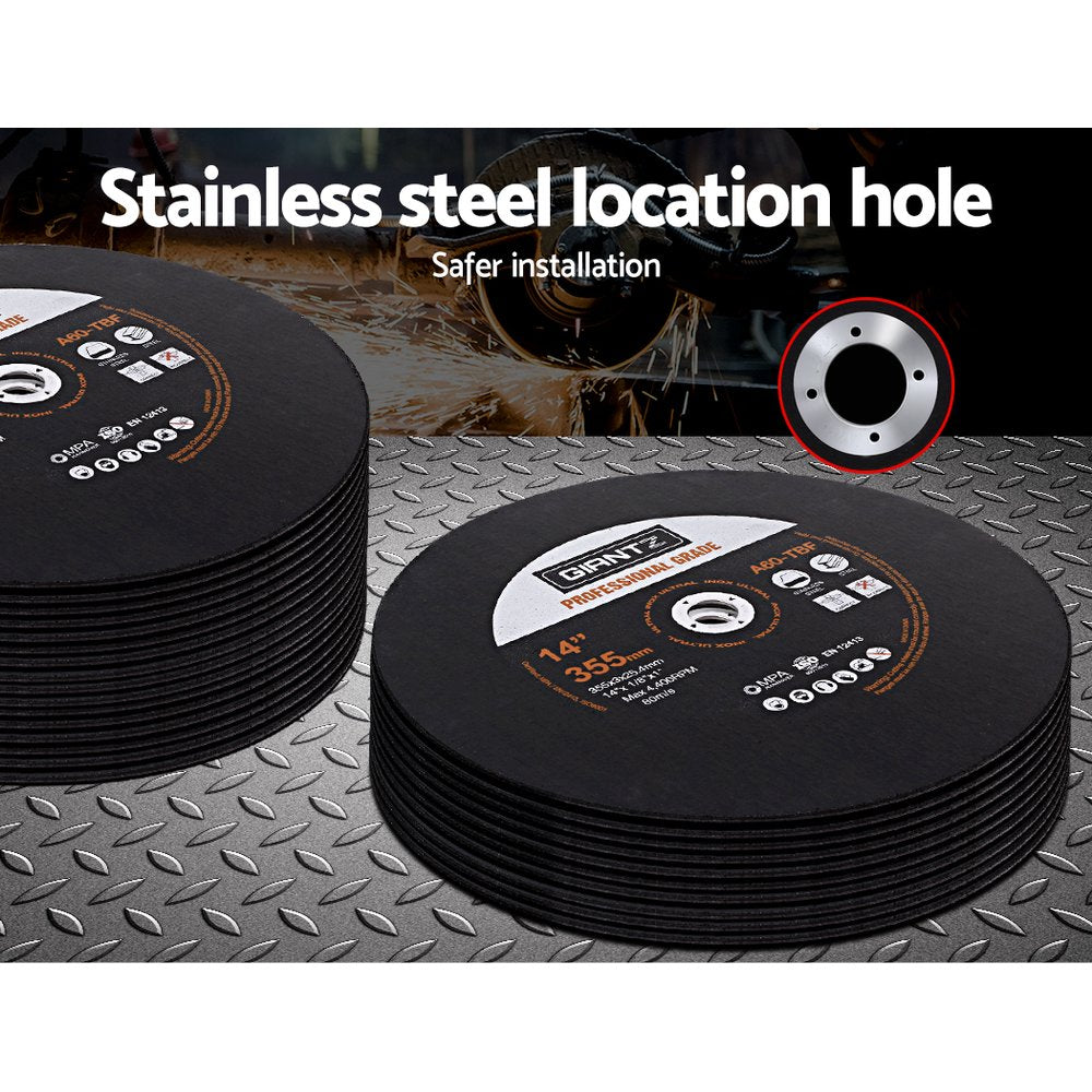 Giantz 10 x 14 Cutting Disc 355mm Metal Cut Off Wheel Angle Grinder Thin Steel