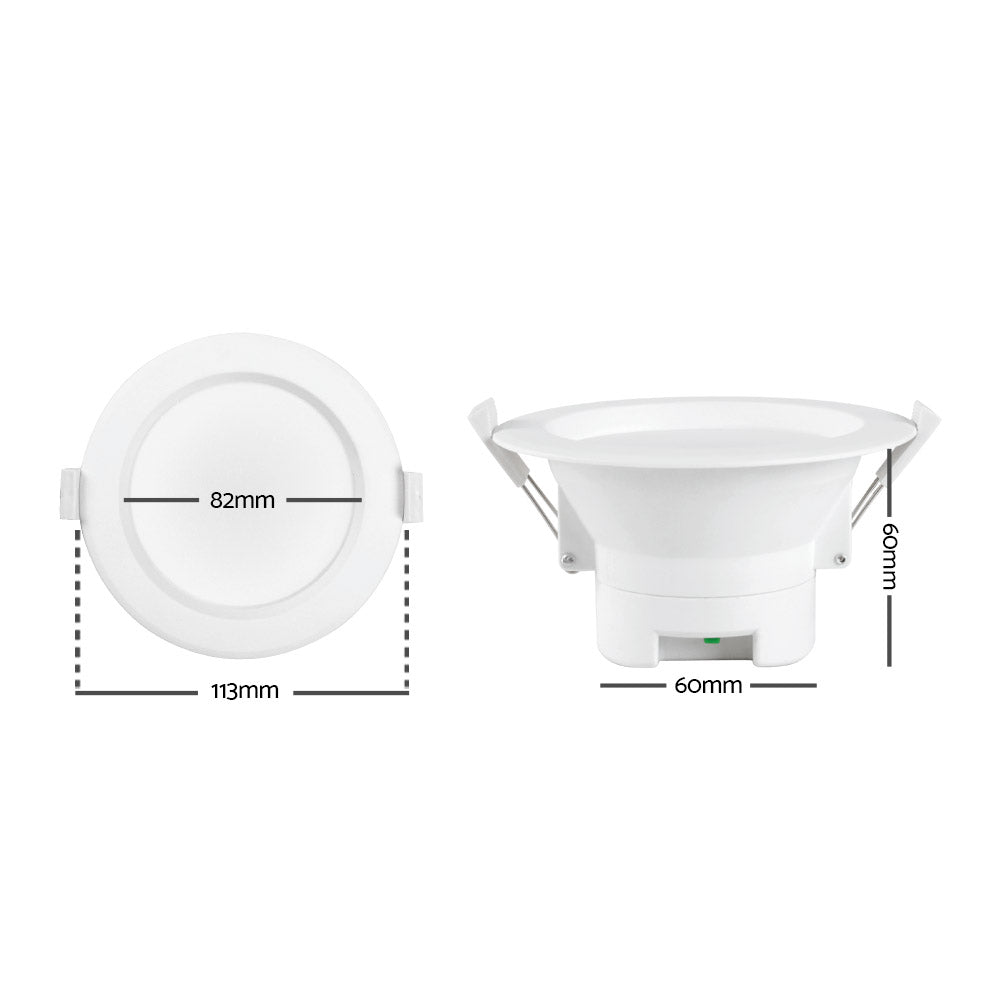 10 x LUMEY LED Downlight Kit Ceiling Bathroom Light CCT Changeable 10W