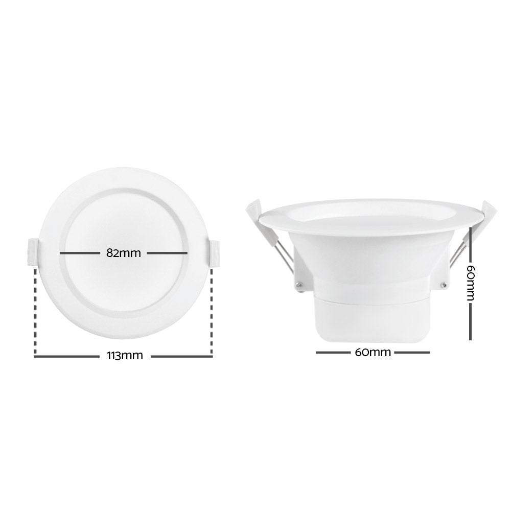 10 x LUMEY LED Downlight Kit Ceiling Light Bathroom Kitchen Daylight White 10W
