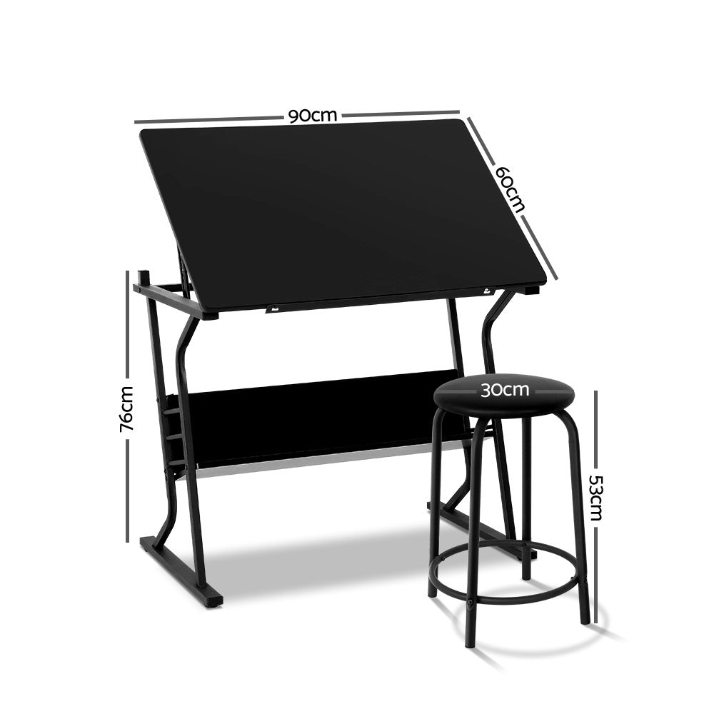 Artiss Drawing Desk Adjustable Drafting Table Tilt
