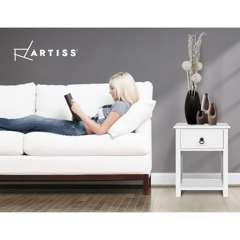 Artiss Set of 2 Bedside Tables Drawers Side Table Nightstand Lamp Chest Unit Cabinet