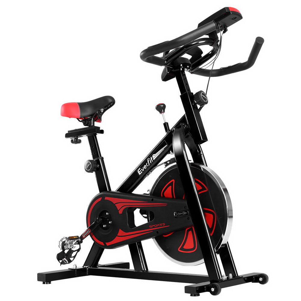 Everfit Spin Bike 10KG Heavy Duty Flywheel Fitness Cycling Exercise Bi