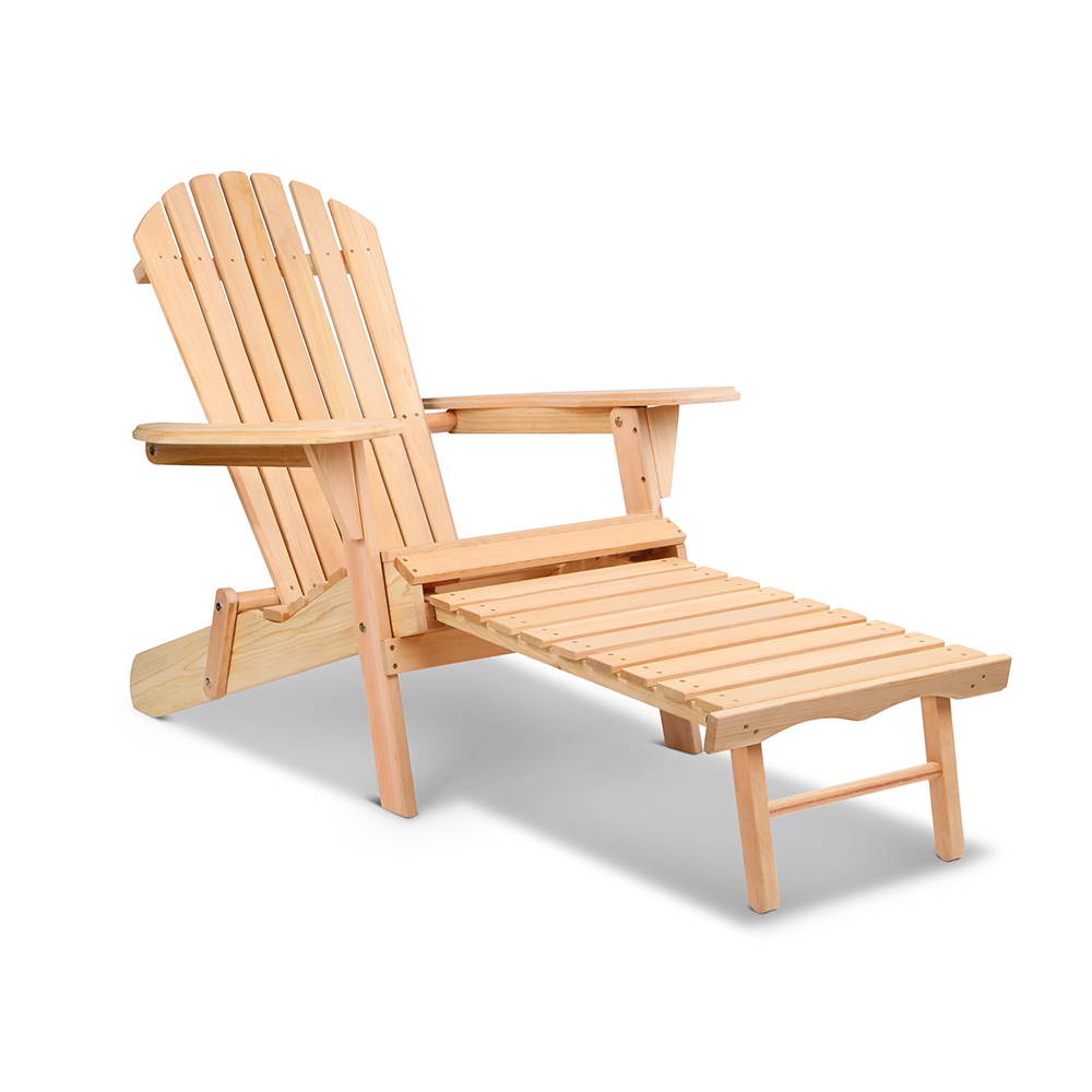 Gardeon Outdoor Adirondack Wooden Beach Chair