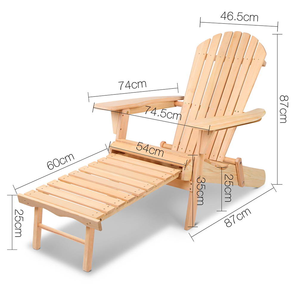 Gardeon Outdoor Furniture Sun Lounge Chairs Beach Chair Recliner Adirondack Patio Garden