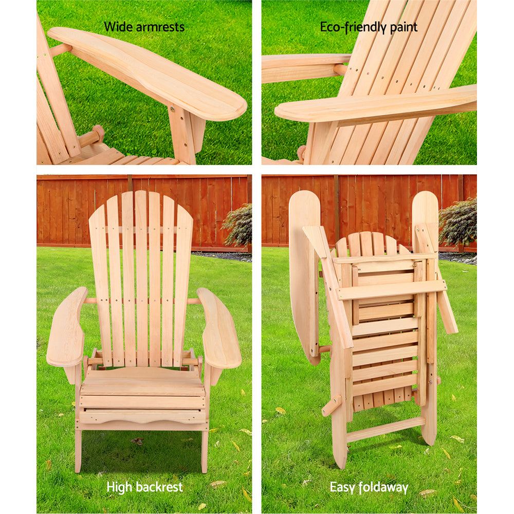 Gardeon Set of 2 Outdoor Sun Lounge Chairs Patio Furniture Beach Chair Lounger