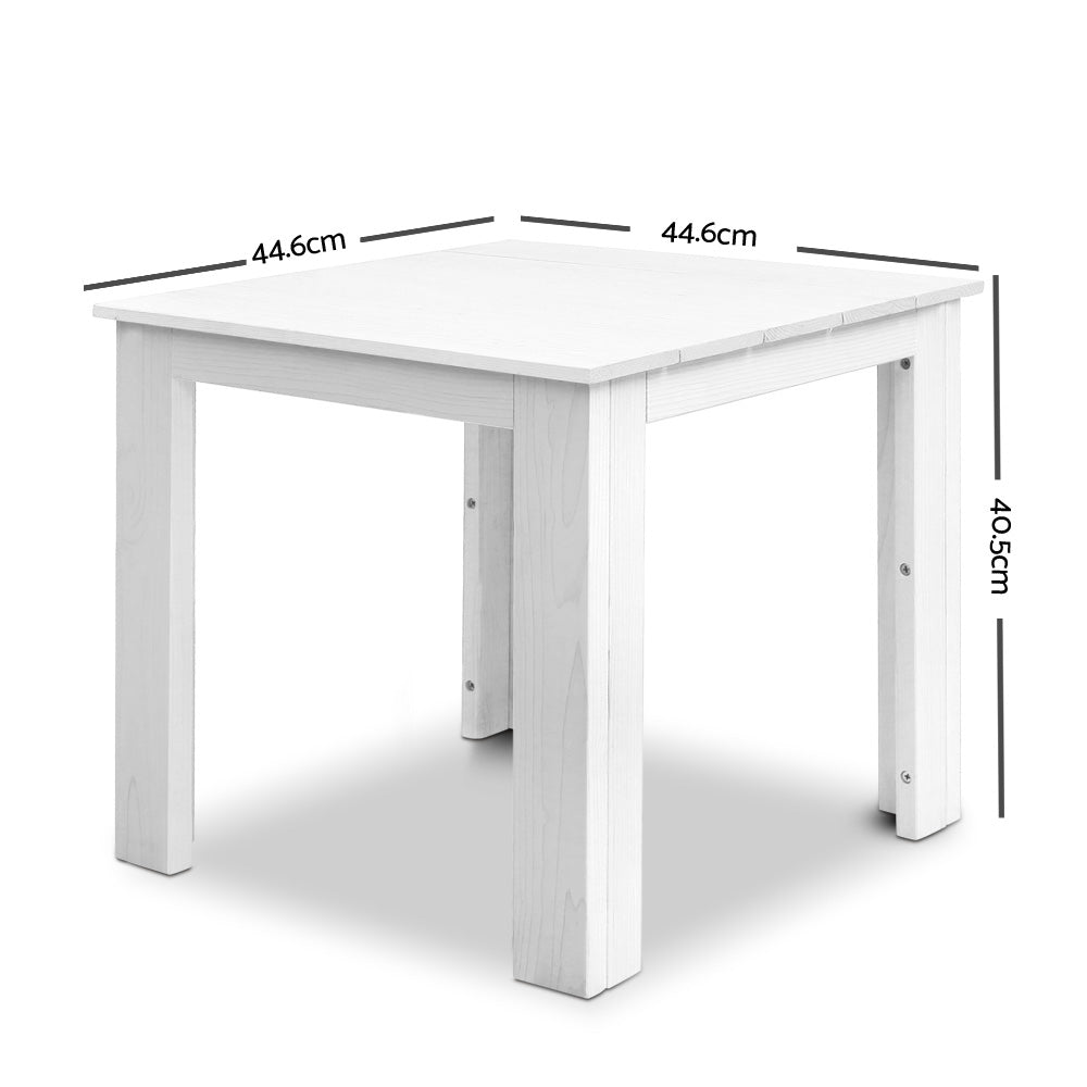Gardeon Outdoor Side Beach Table - White