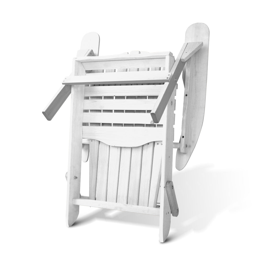 Gardeon Outdoor Furniture Adirondack Chairs Beach Chair Lounge Wooden Patio Garden