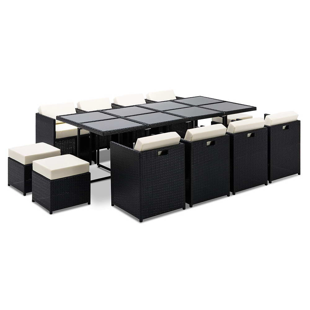 Gardeon 13 Piece Wicker Outdoor Dining Table Set