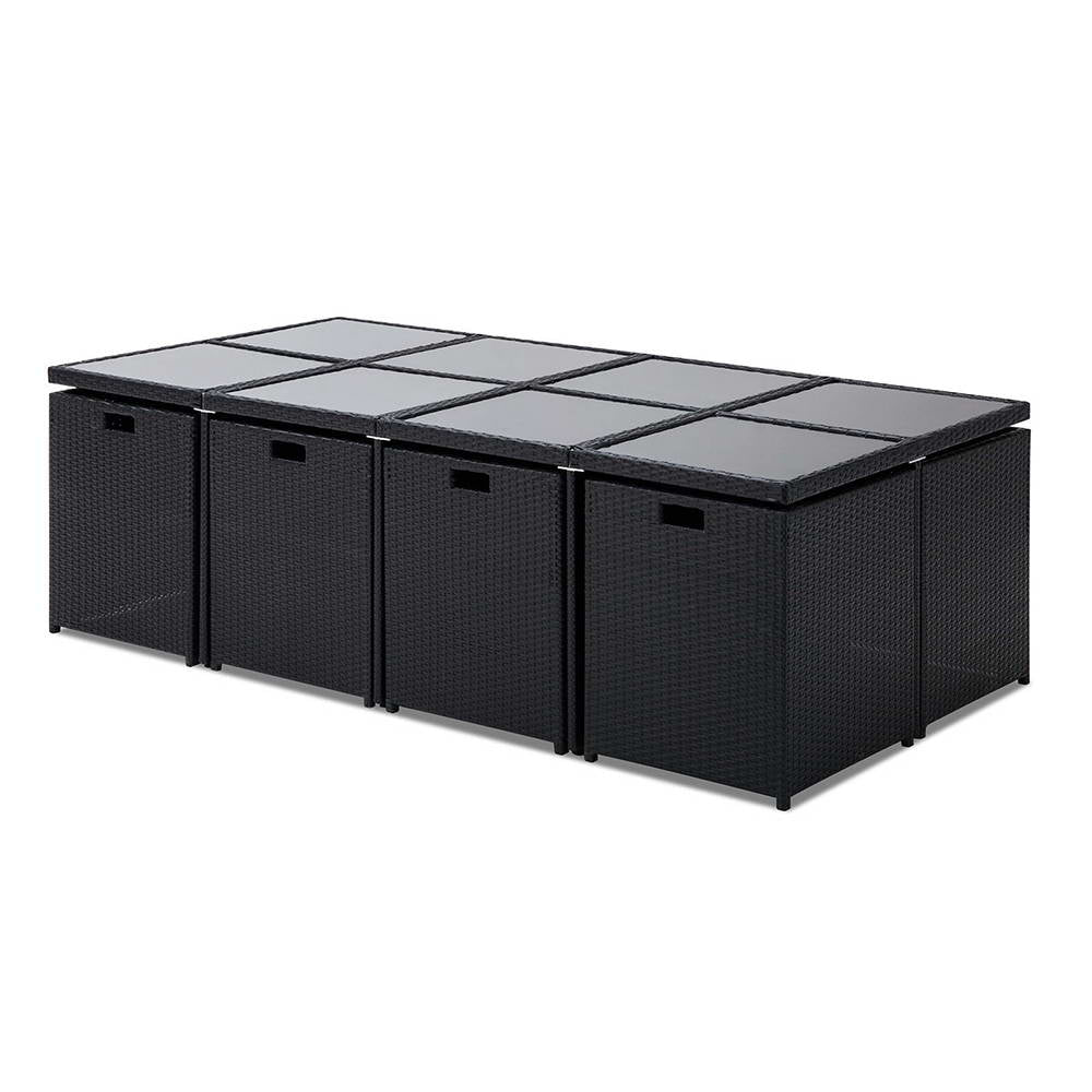 Gardeon 13 Piece Wicker Outdoor Dining Table Set