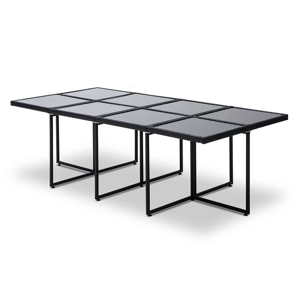 Gardeon 13 Piece Wicker Outdoor Dining Table Set