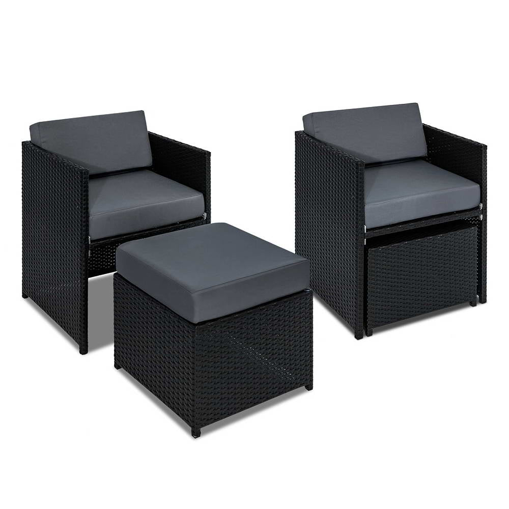 Gardeon 13 Piece Wicker Outdoor Dining Table Set